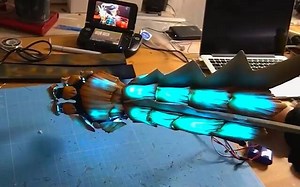【教程】 超酷炫荧光cosplay机器手 出去可以秒杀一切了 （ins） （生肉）