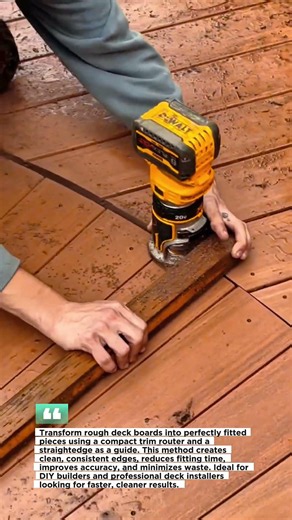 Watch Router Trick That Makes Deck Board Fitting Insanely Fast!
