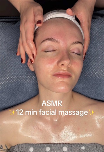 12 Min ASMR Facial Massage (No Cuts) for Deep Relaxation & Sleep