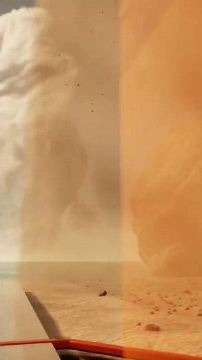 Volumetric sandstorm in Unreal Engine 5