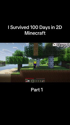 I Survived 100 Days in 2D Minecraft — Part 1
