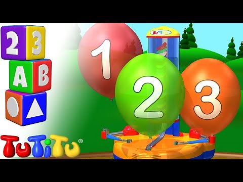 🧮Fun Toddler Numbers Learning with TuTiTu Balloon Machine toy 🛩️🧮 TuTiTu Preschool and songs🎵