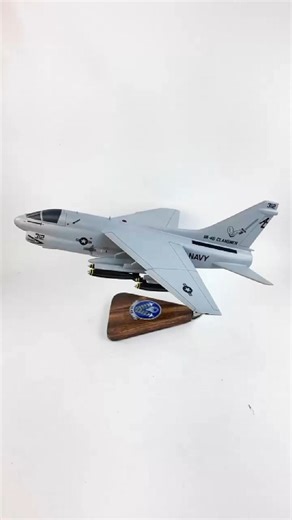 1.4K views | Check out the different models of the Attack Squadron A-7 aircraft that we have created! What other squadron do you think we should make next? #scalemodel #Handcrafted #navy #SquadronNostalgia #AircraftModel | Squadron Nostalgia LLC | Facebook