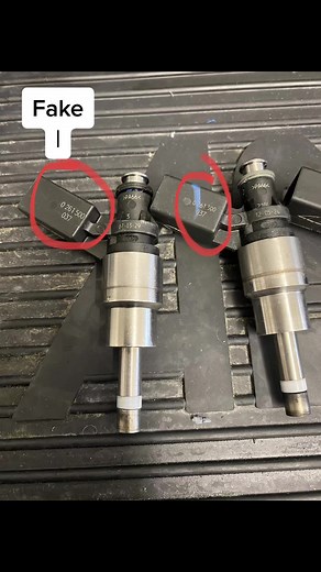 Fake injectors off ebay, brand new but underperforming giving less fuel likely to melt a piston #cars #rtechperformance #injectors #satisfying