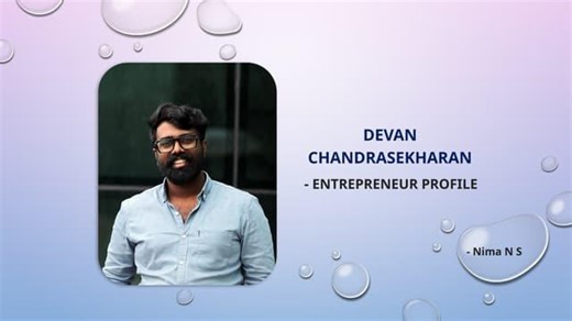 Devan Chandrasekharan: Innovating Agriculture with Drone Technology and Entrepreneurship | Nima N S