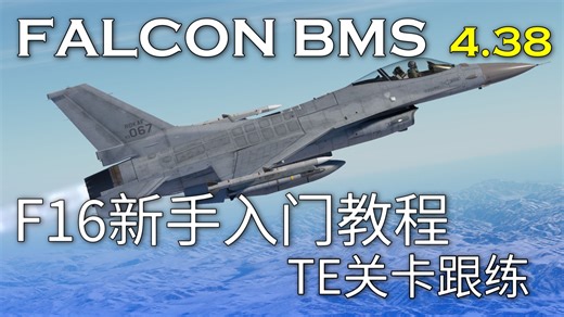 【FALCON BMS】4.38版本新手F16教学 官方TE训练关卡教程 (缓慢更新中）