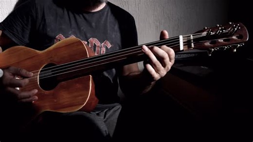 @alive_instruments | This guitar was a broken-down guitar, and I nicely repair and turn it into a fretless resonance guitar. #fretlessguitar #resonanceguitar... | Instagram