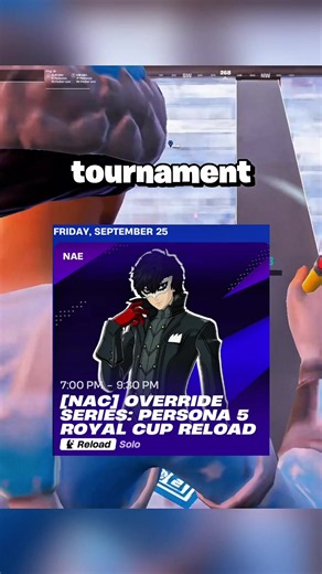 New Persona 5 Royale Skin Cup this Friday! #fyp #fortnite #fortniteclips #persona5 #fortnitereload