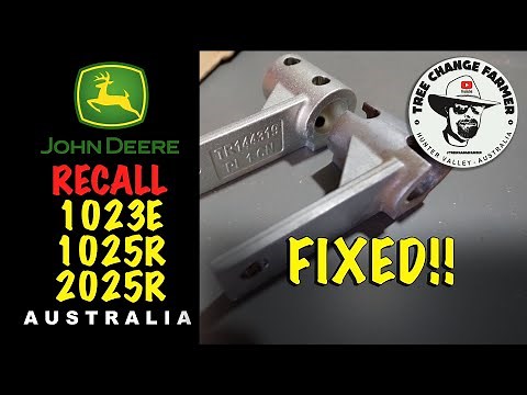 John Deere 1023E, 1025R and 2025R Tractor- Bell Crank RECALL - FIXED! #johndeere #smallfarming