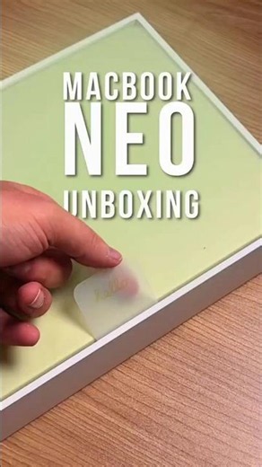 MacBook Neo Unboxing! 😱💚 (New Green Color?) #techshorts #unboxing #pcbuild #smartphone