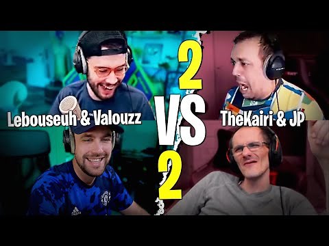 I'm pretending I'm playing on Switch... TheKairi & JP vs Lebouseuh & Valouzz on Fortnite Creative!