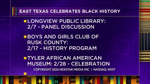 2026 Black History Month events in East Texas