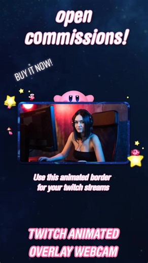 Kirby Animated Overlay for Twitch Streamers