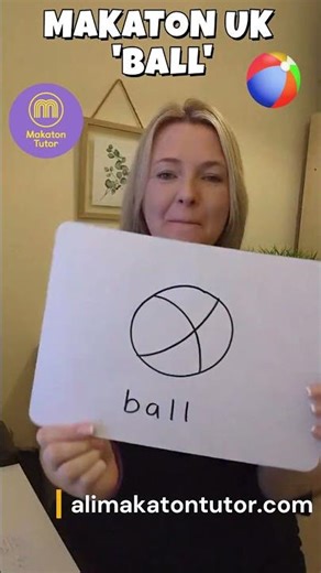 Makaton for ball sign & symbol demo #makaton #makatonsigning #makatonsymbols #ball