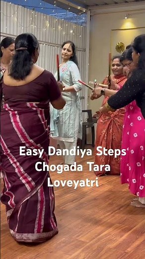 Easy Dandiya Steps |Chogada Tara| Easy Dance Tutorial| Easy Dance Steps for ladies| Loveyatri