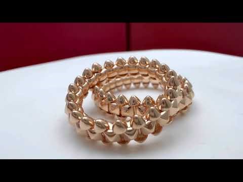 Custom Cartier clash ring 18k gold jewelry