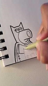 How to Draw Brian Griffin 🐶 | Family Guy Drawing Tutorial Step by Step