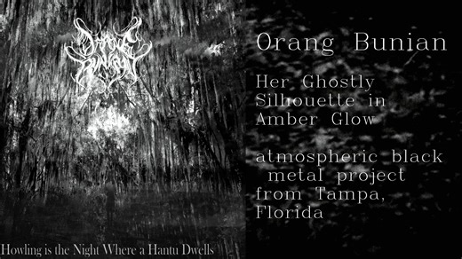 【原创VJ/LV】为美国氛围黑队Orang Bunian制作的歌词视频：Her Ghostly Silhouette in Amber Glow(2024)