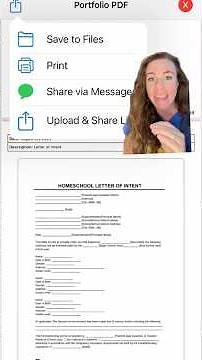 How to Use Guide - Part 11 - Saving, Sharing, or Printing your Portfolio PDF