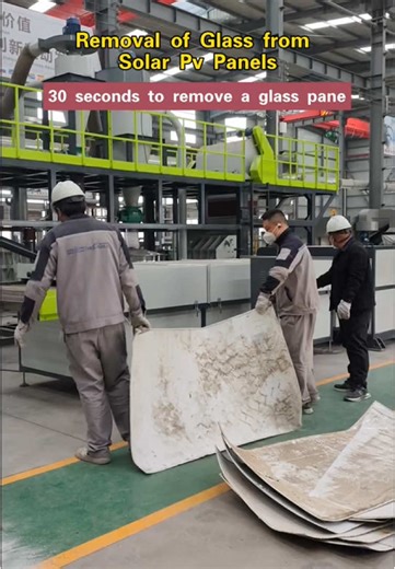 Efficient Glass Removal from Solar PV Panels
