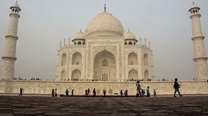 Taj Mahal Time Lapse Agra India Stock Footage SBV-338611725 - Storyblocks