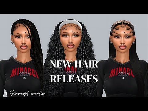 New Sims 4 CC Hair Releases! | Sims 4 CC | Sims 4 CC Black Sims | Sims 4 CC Hair | The Sims 4