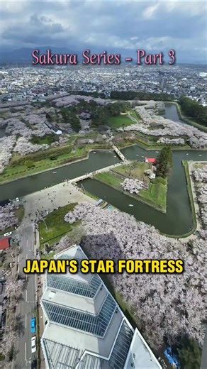 Goryokaku Star Fort 🌸 #Goryokaku #Hokkaido #Japan #Sakura #Samurai #travel