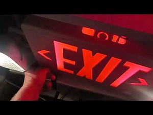 My 2 red exit sign combos Went In Emergency mode for no reason.