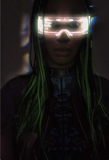 Neutral System Online. Z3e frequency Loading Activated in the Neon Grid 💚🤖 #robotsong #robots #otherworld #cyborg #loading