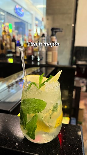 Vergin Mojito ……….. ليمون نعناع سيروب موهيتو. سبرايت او صودا ……………… #fyp #باريستا_كاوى #barista_kawa