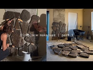 From Blank Wall to Stone Statement | Reviving the Living Room Reno