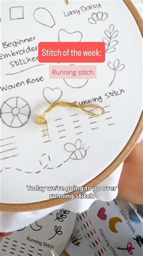 Stitch of the week: running stitch! 🪡✨