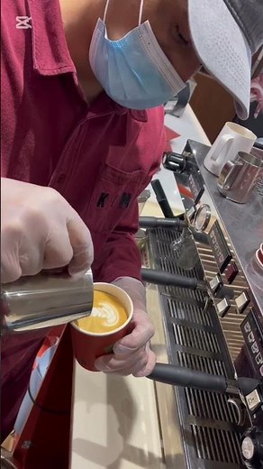 Barista at work | Barista job and skill #coffee #art #latte #music #vlog log