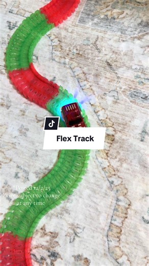 Keep your kids entertained for hours with the Galaxy Flex Track 220-Piece Glow-In-The-Dark Race Track Set! This flexible snap-together track bends and curves in any direction so kids can build endless layouts. Includes 11 feet of glow track, 120 decals, and a LED light-up race car that looks amazing in the dark. Easy to assemble, durable, and perfect for creative play, STEM activity time, and screen-free fun. Great gift for kids ages 3 ! #kidstoys #tiktokmademebuyit #giftideasforkids #glowinthed
