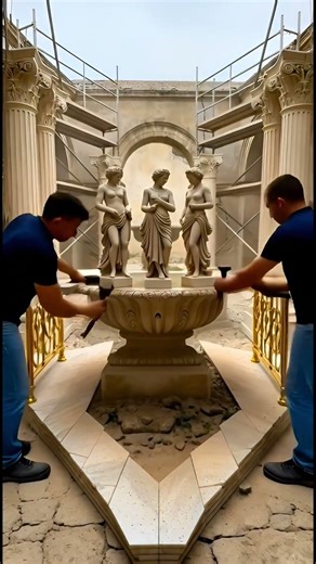 Reviving History: Courtyard Fountain Restoration 🏛️⛲