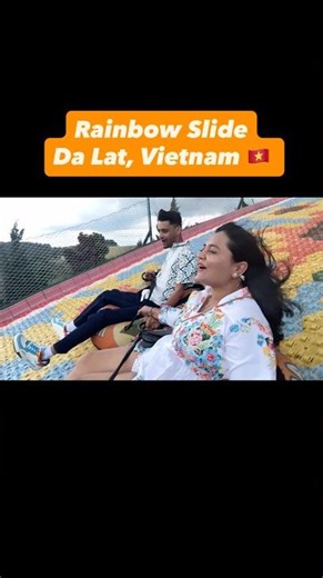 Rainbow 🌈 Slide Mongoland,Dalat Vietnam #vietnam #dalat #rainbowslide