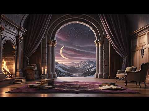 The Enchanted Study - 2 Hours of Dark Academia x Dark Fae Fireplace Ambience
