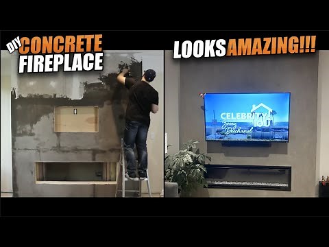 BUILDING A CONCRETE FIREPLACE the EASY way!!