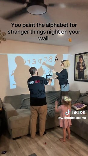 Stranger Things-Themed Alphabet Wall Paint Ideas