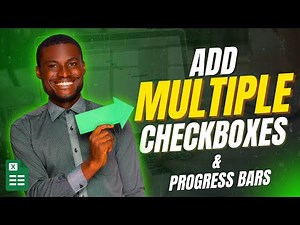 How To Add Automatic Progress Bars + Multiple Checkboxes in Microsoft Excel!