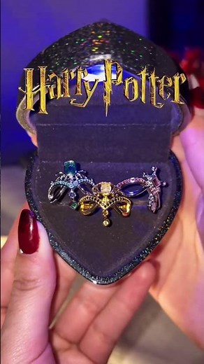 The Founder rings of the 5 Harry Potter houses 💚❤️💛💙#harrypotter #potterhead #slytherin