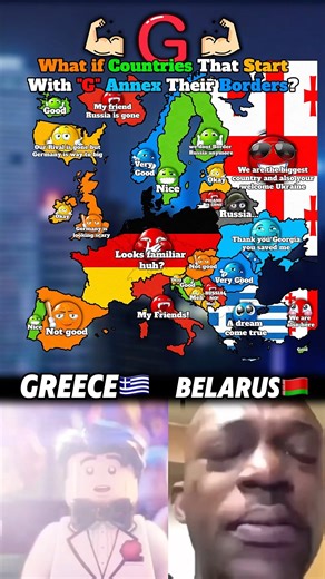 What if Countries That Start With "G" Annex Their Borders?💪#europe#geography#mapping#country#memes