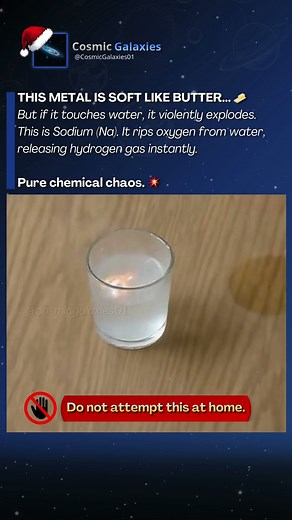 ⚠️ The Metal That EXPLODES in Water (Don't Touch!) #shorts