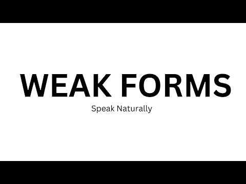 Weak Forms in English | Speak Naturally (Lesson 18)