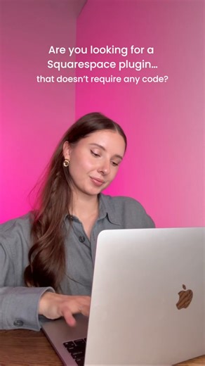 Custom Squarespace design with zero code needed. sparkplugin.com