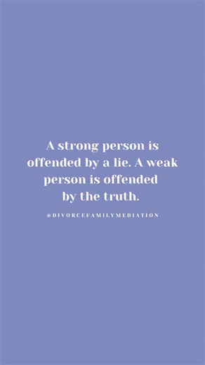To a coercive co-parent, truth threatens control. To a safe parent, truth restores peace. That’s the difference between strength and weakness. . . . #coercivecontrol #coparenting #coparentingwithanarcissist #highconflictcoparenting #narcissisticabuse #manipulation #divorce #lie #lies #egodeath #truth #truthmatters #familycourt | Divorce Family Mediation & Coaching