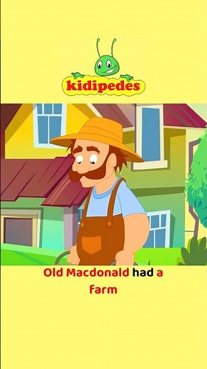 Old MacDonald Had a Farm🐄| Children Nursery Rhymes & Kids Songs |Preschool & Kindergarten|Kidipedes