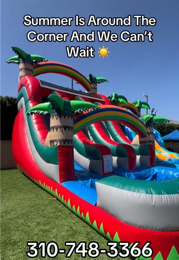 Serving Los Angeles and Aneheim! Water Slide Rentals For Any Event ! OC 🍊 LA 🌴 #watersliderentals #summer #anaheim #torrance #webringthefun