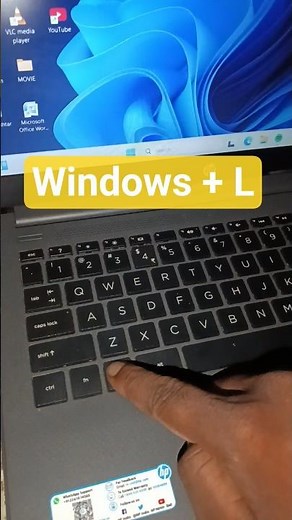 How to Screen Lock PC/Laptop with Keyboard 🔒#windows #computertips #shortcut #screenlock #laptop