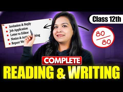 Class 12 English Final Revision ⚡ | Reading Comprehension & Writing Skills